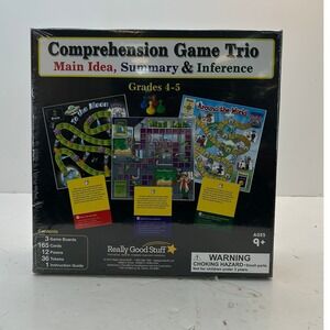 Really Good Stuff Comprehension Game Trio Grades 4-5 Multicolor